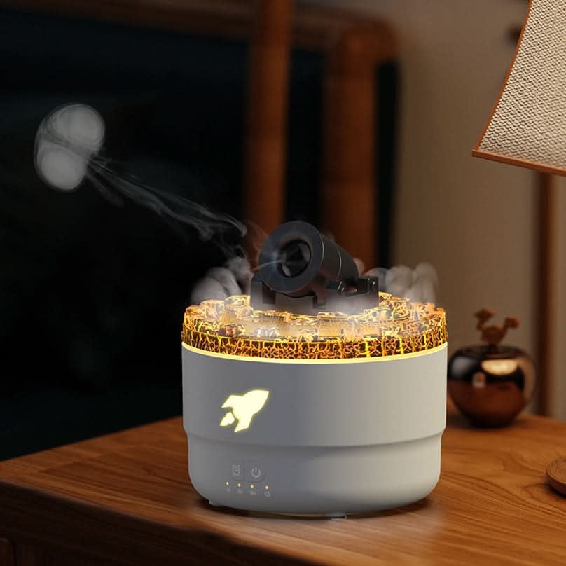 BowLift | Lava Cannon Humidifier Aroma Diffuser with Mist Night Light