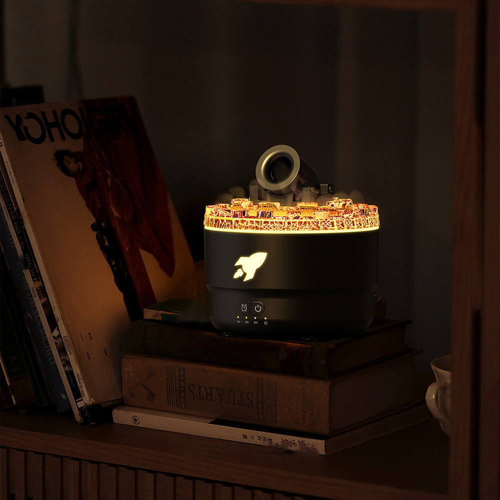 BowLift | Cannon Humidifier Aroma Diffuser Water Mist Night Light Lava Perfect Gift