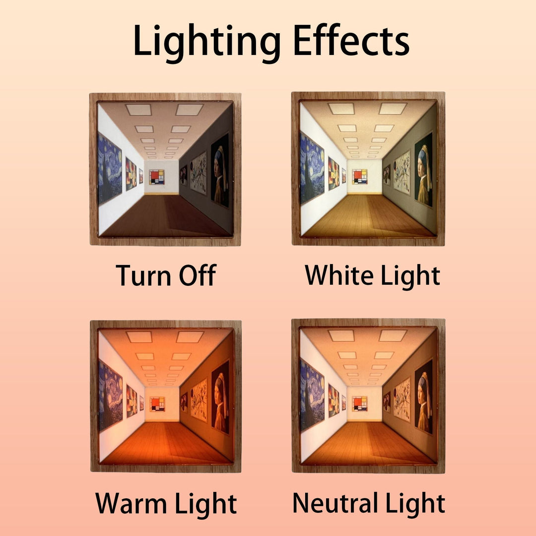 BowLift | 3D Glasses-Free Gallery Optical Illusion Wall Lamp & Night Light
