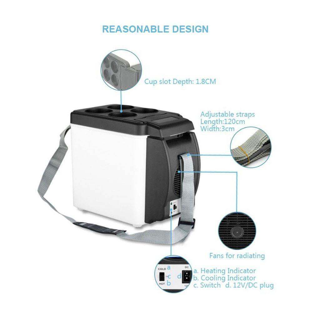 Mini Electric Camping Car Cooler Box | Bowlift