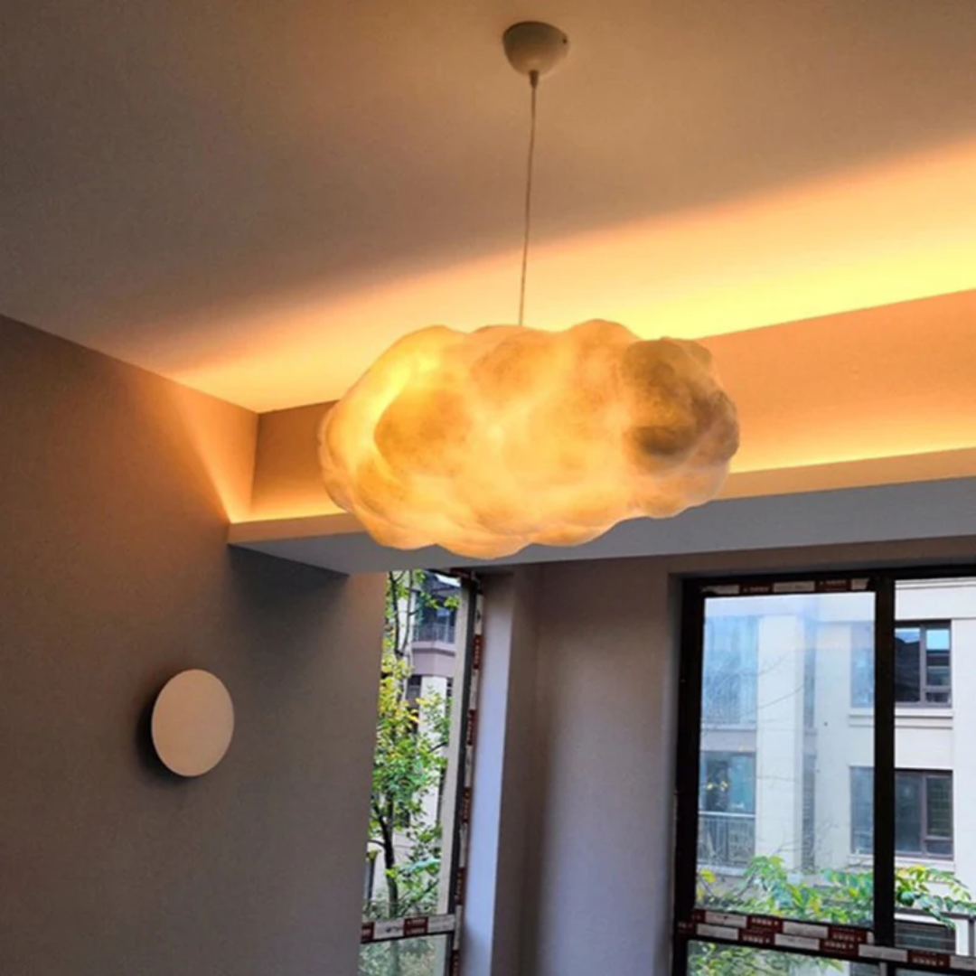 BowLift | Design Cloud LED Pendant Light White PVC/Cotton - Nimbus