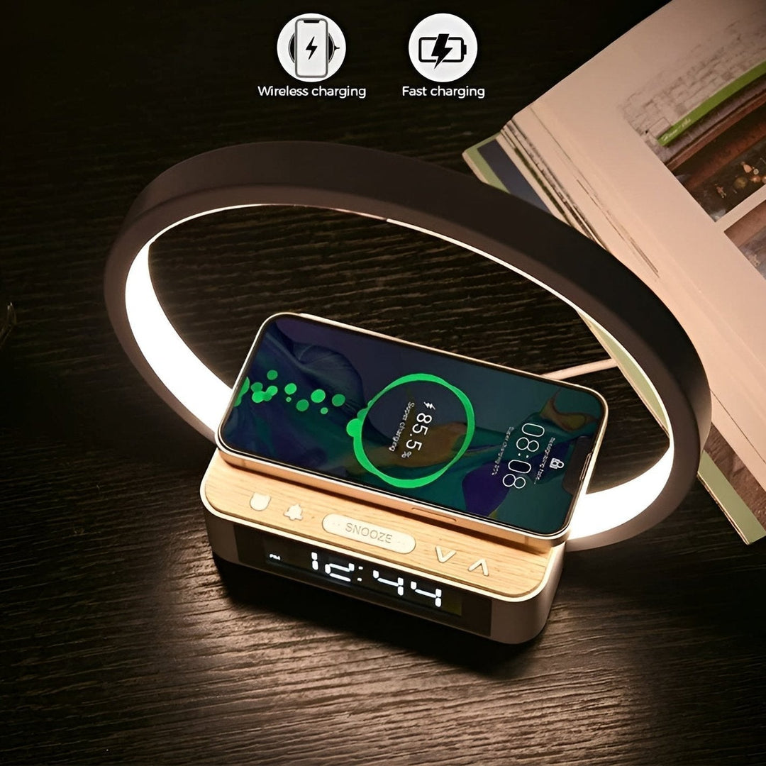 BowLift | Design Night Light with Charger and Gentle Wake Function - LumoRise