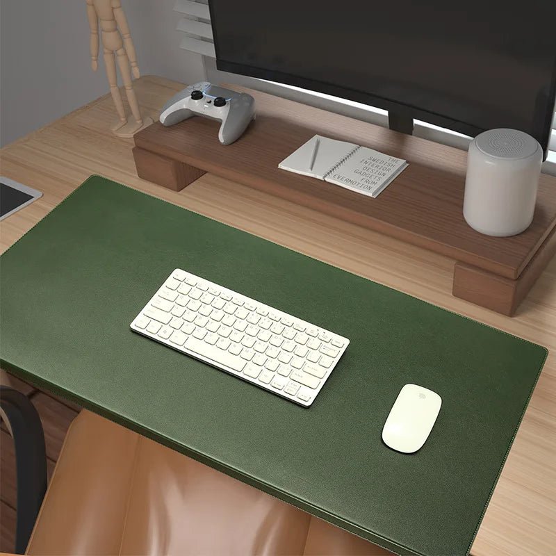 BowLift | RESTEDGE – Ergonomic PU Leather Desk Pad with Wrist & Elbow Support