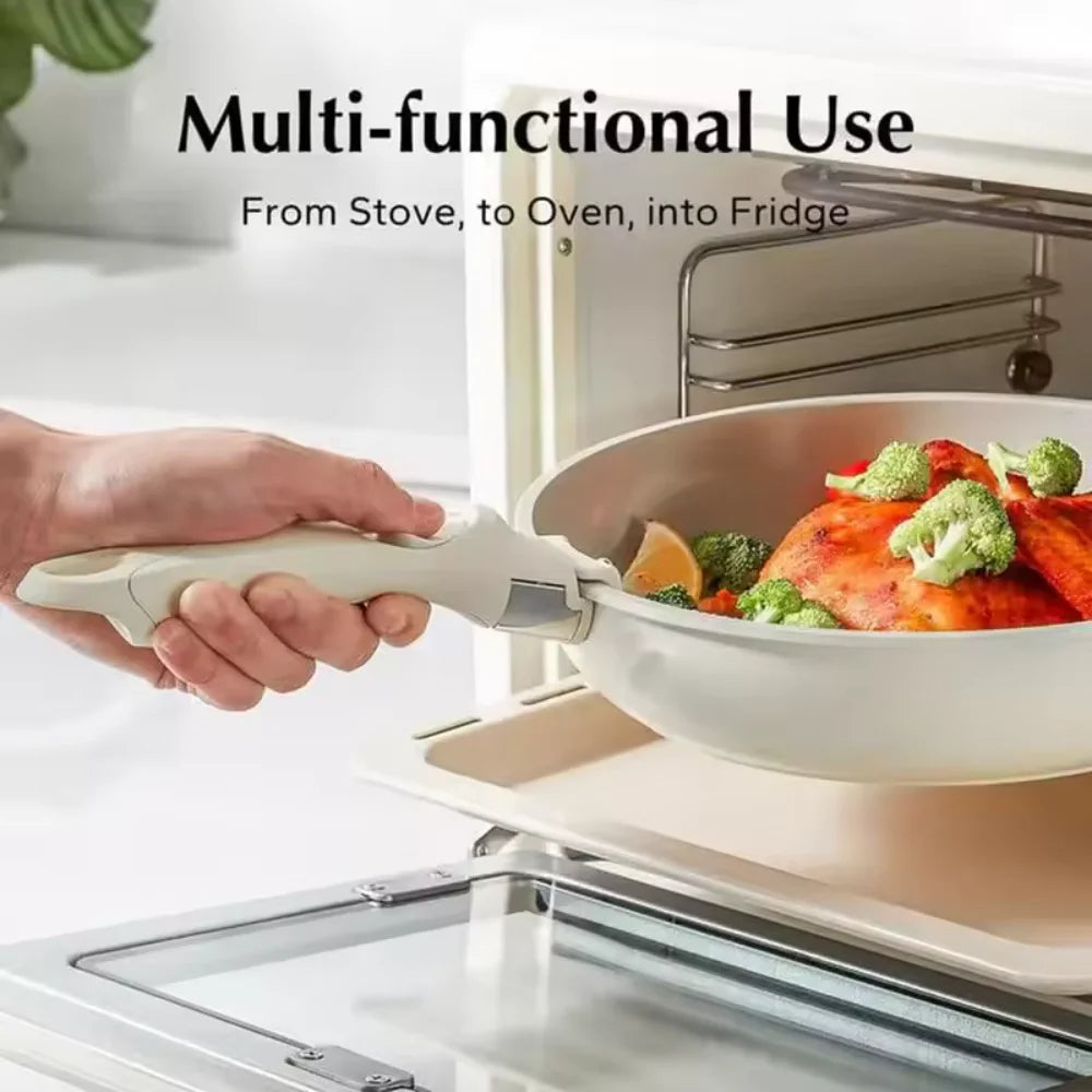 Detachable Pot Handle Heat-Resistant Non-Slip One-Click Cookware Handle | Bowlift