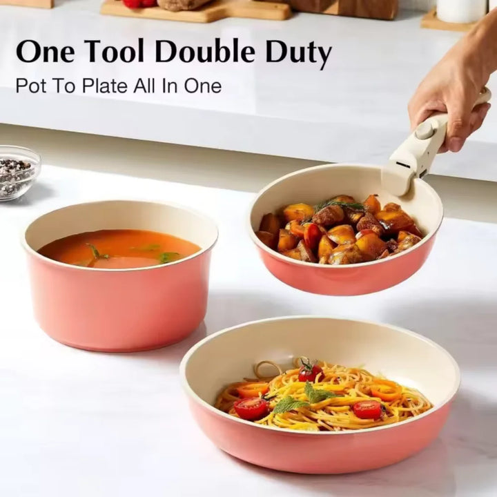 Detachable Pot Handle Heat-Resistant Non-Slip One-Click Cookware Handle | Bowlift