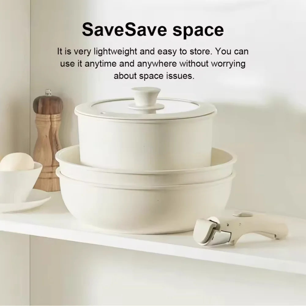 Detachable Pot Handle Heat-Resistant Non-Slip One-Click Cookware Handle | Bowlift