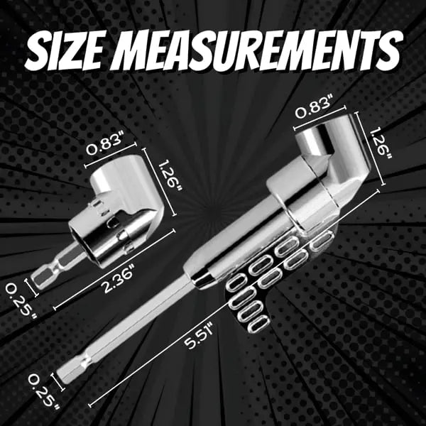 BowLift | 105° Angle Drill Adapter with Magnetic Handle Set