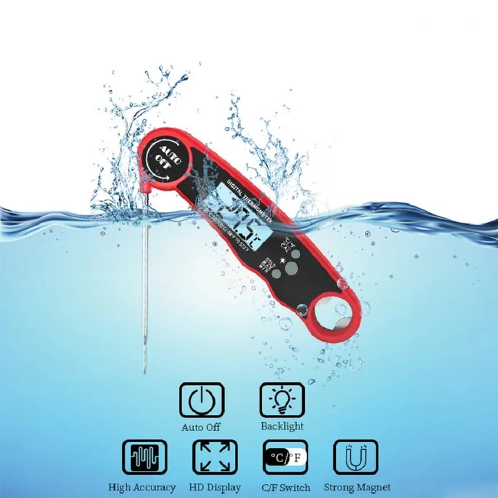 Digital Food Thermometer Instant Read Meat Thermometer with Backlight | Bowlift