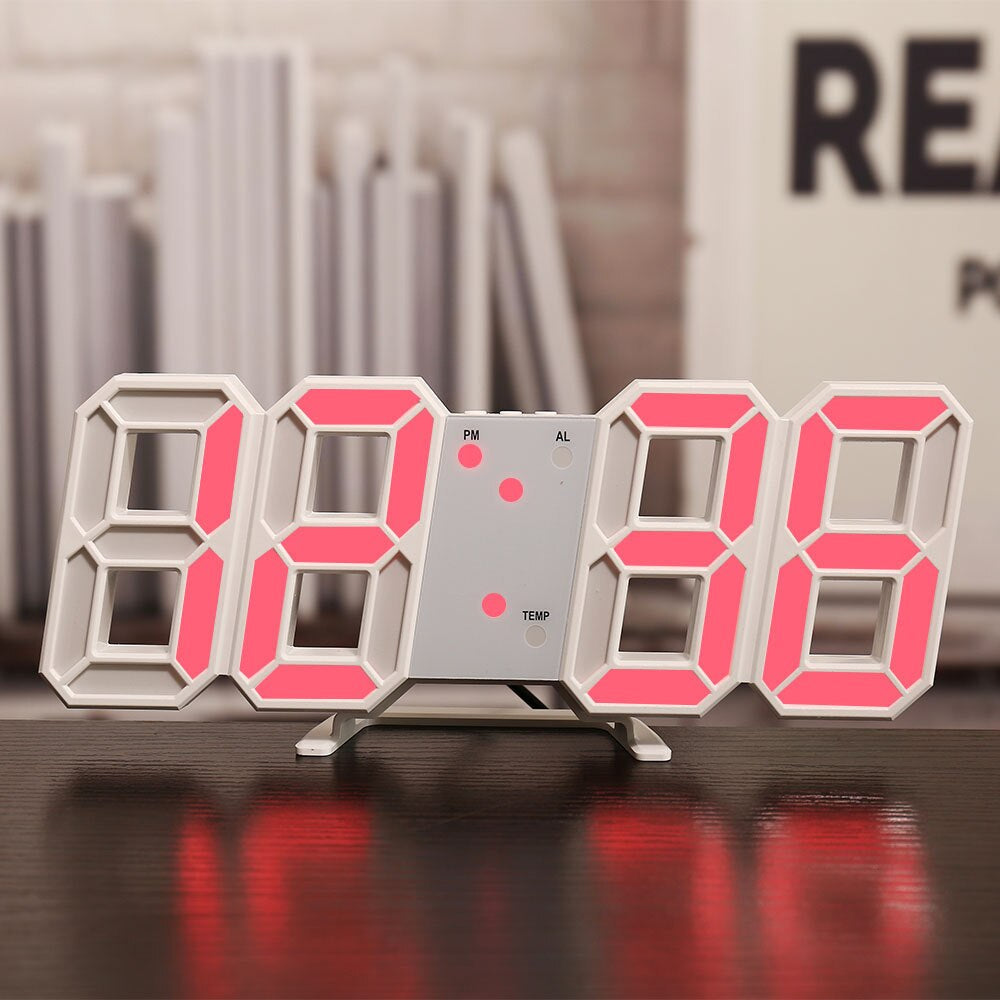 BowLift | Wall Clock with LED Display and Alarm