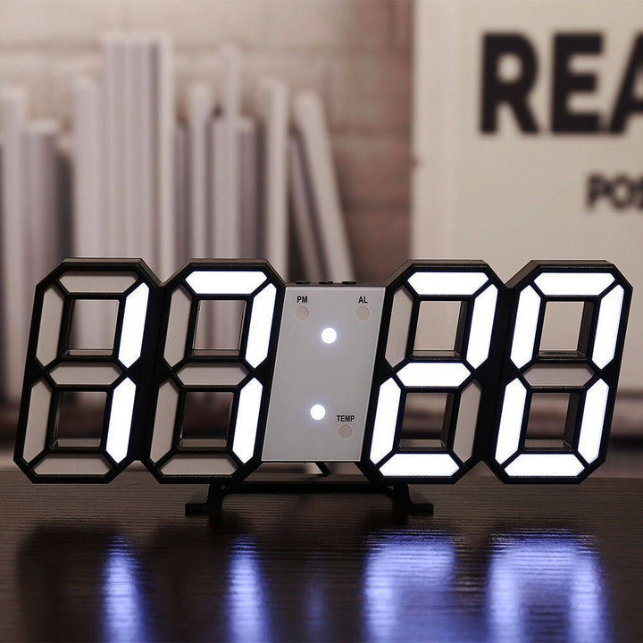BowLift | Wall Clock with LED Display and Alarm