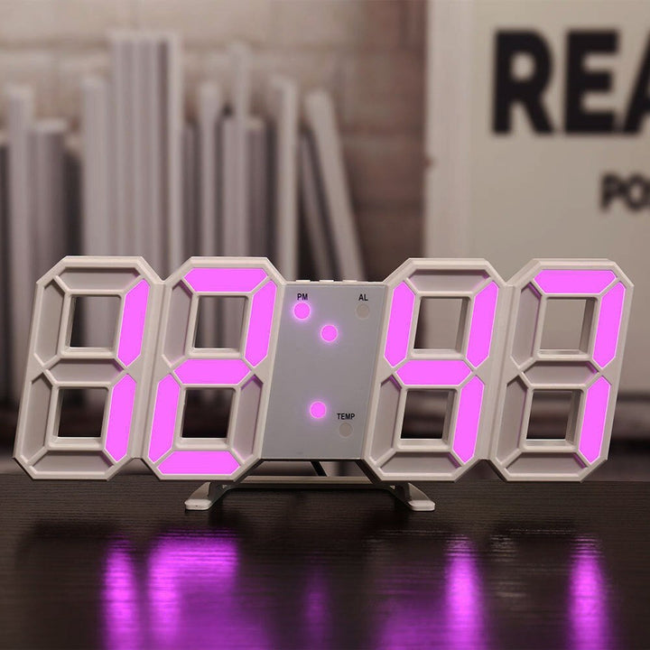 BowLift | Wall Clock with LED Display and Alarm