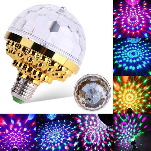 DiscoSpin LED Party Lamp – Rotating RGB Ambient Lighting 3W | Bowlift