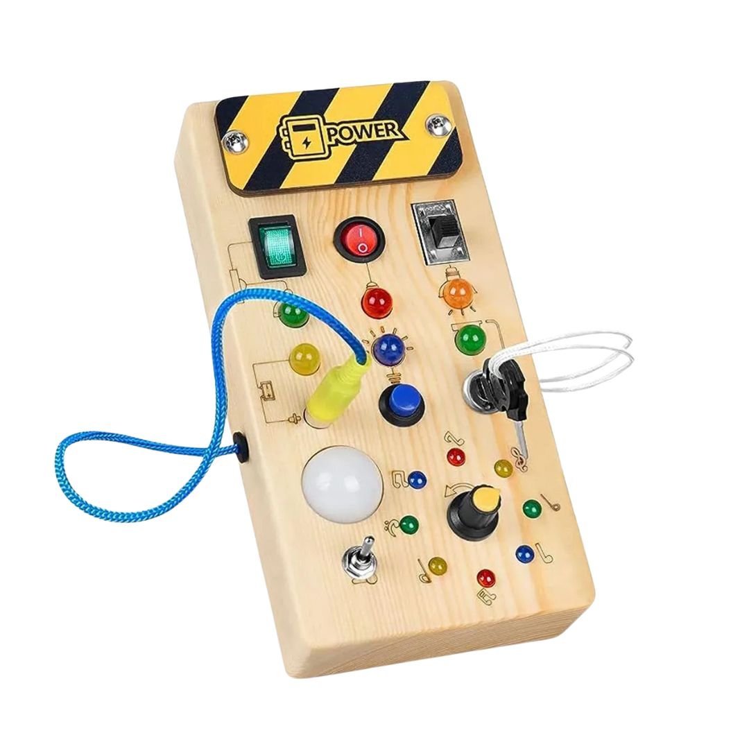 BowLift | DISCOVERY PLAY – Montessori Busy Board for Toddlers to Explore, Learn & Develop Fine Motor Skills