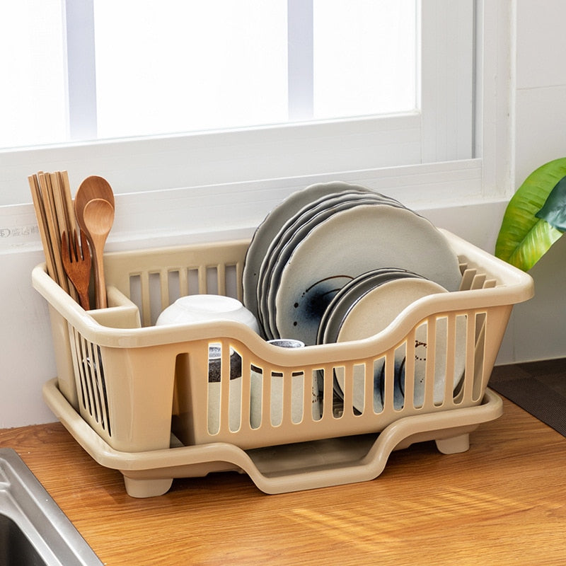 Dish Drying Rack Kitchen Utensils Drainer Rack with Drain Board | Bowlift