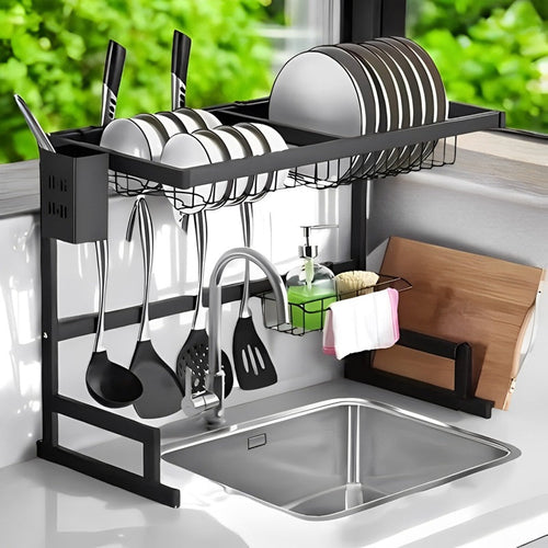 BowLift | Adjustable Sink Dish Drying Rack - Custom Fit from 24