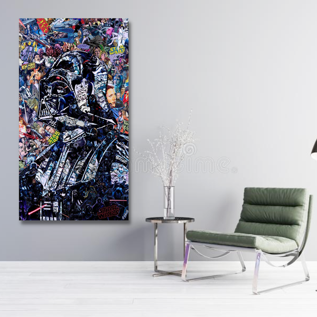 BowLift | Disney Star Wars Poster Darth Vader Canvas Wall Art - Wall Decoration - Famous Wall Art
