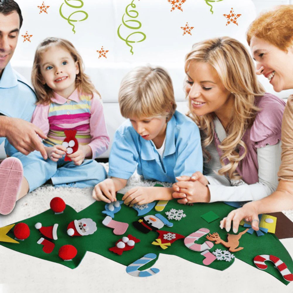 BowLift | DIY Felt Christmas Tree with Accessories - Merry Christmas Decorations For Home