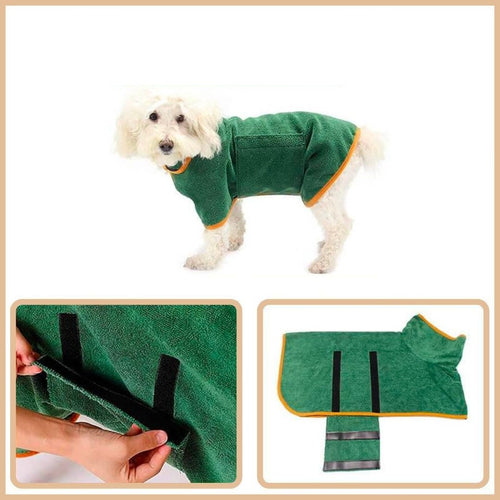 Dog bathrobe - DryPaws Bowlift