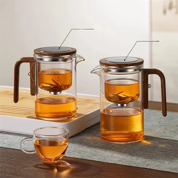 TheePuur Glassfera – Glass Teapot with Loose Filter for Hot and Cold Tea | Bowlift