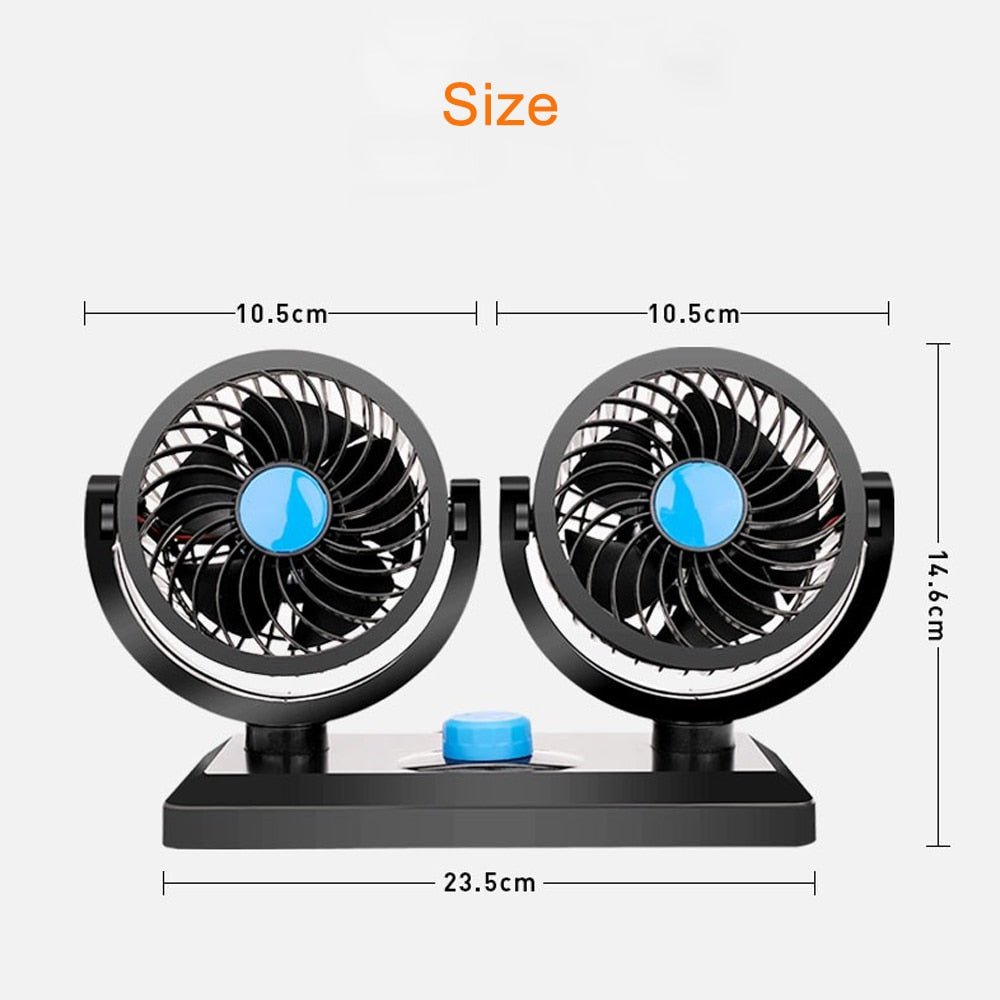 Double Cooling Car Fan - CoolingAir | Bowlift