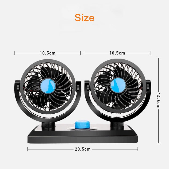 Double Cooling Car Fan - CoolingAir | Bowlift