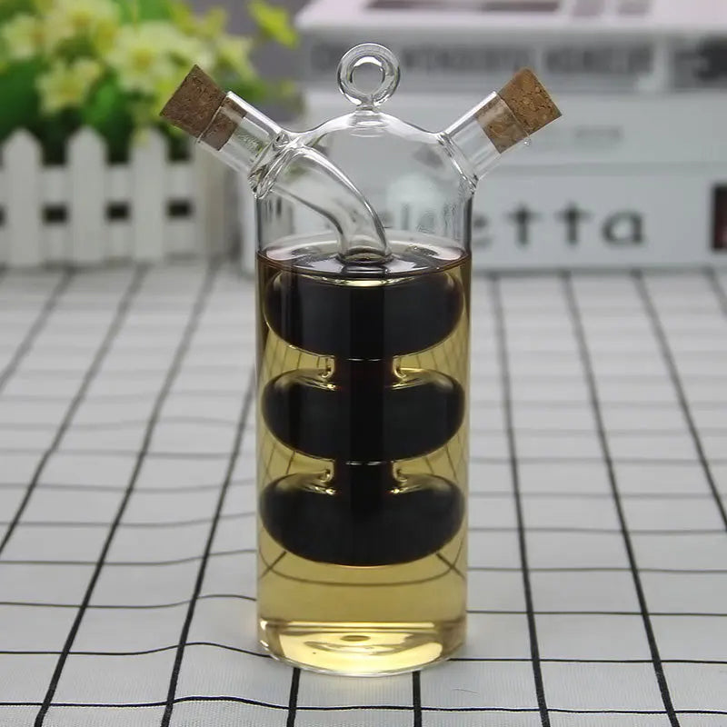 Double Glass Oiler Dual-purpose Glass Bottle Condiment Bottle | Bowlift