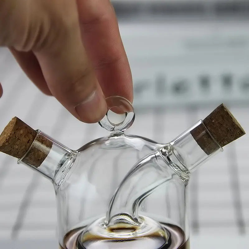 Double Glass Oiler Dual-purpose Glass Bottle Condiment Bottle | Bowlift