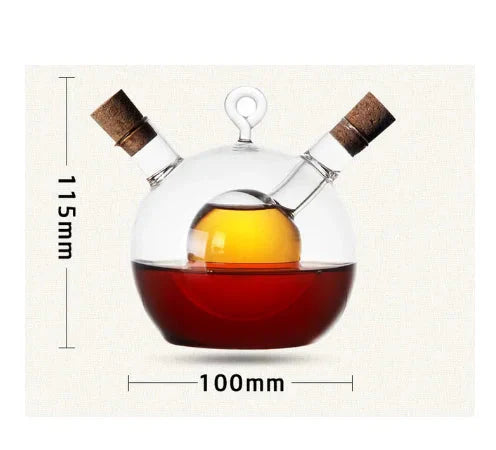 Double Glass Oiler Dual-purpose Glass Bottle Condiment Bottle | Bowlift