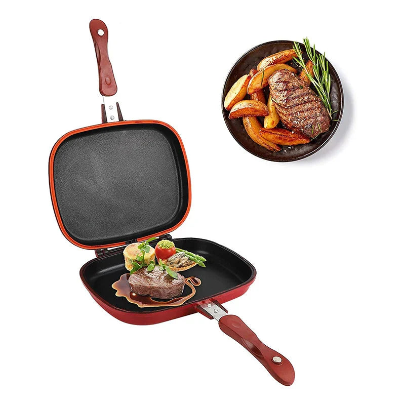 Double Side Bread Frying Pan Non Stick Multiple Purposes Toaster | Bowlift