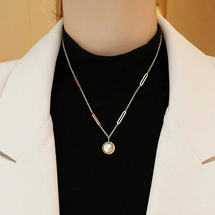 BowLift | Double Sided Roman Numeral Pendant Necklace
