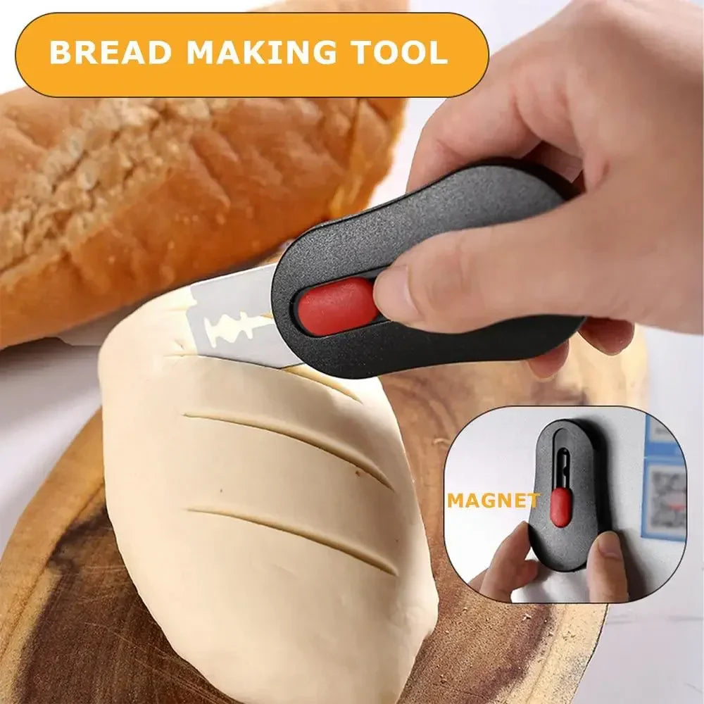 Dough Slashing Tool with 5 Replaceable Blades Baker’s Bread Knife | Bowlift