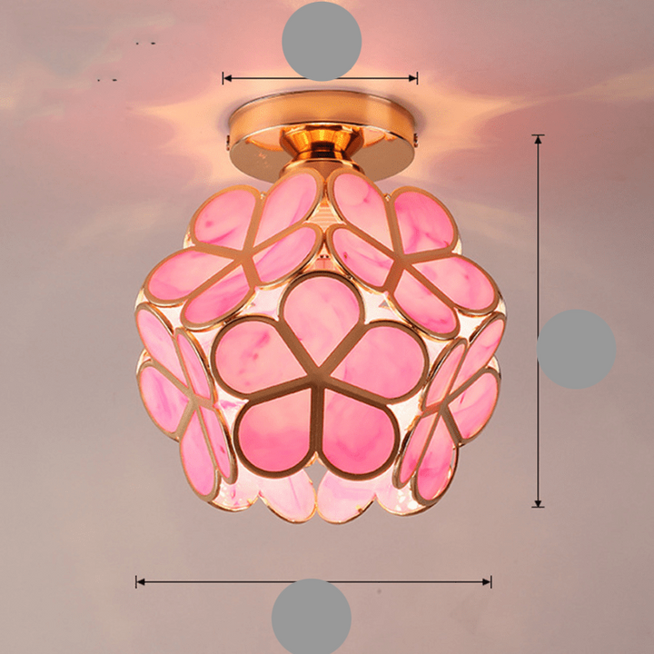 BowLift | Elegant Glass Ceiling Light in Floral Style