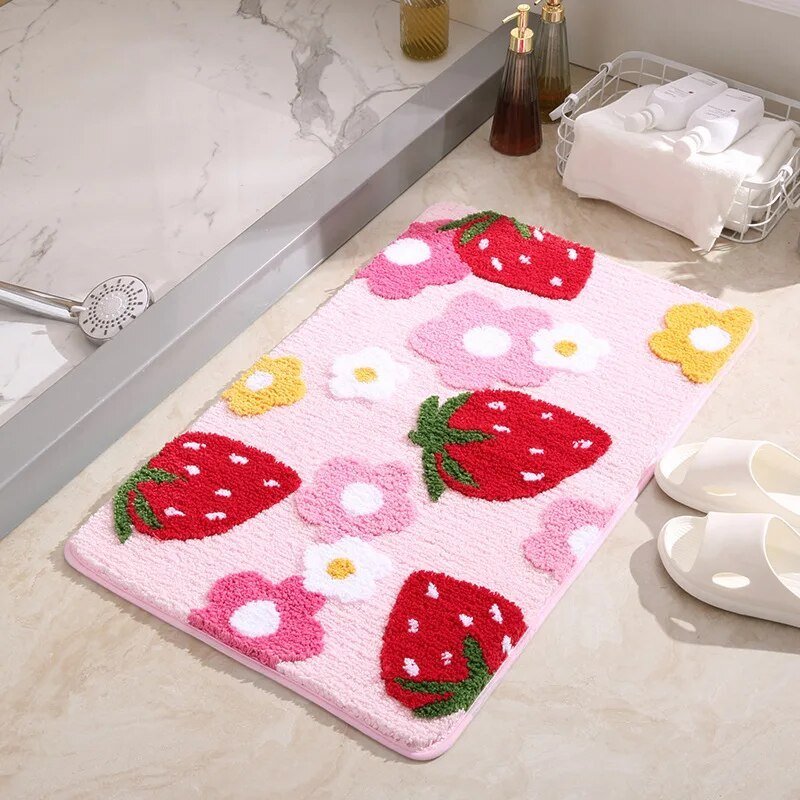BowLift | BerryBlossom Rug - Floral Softness - Brighten up your bathroom!