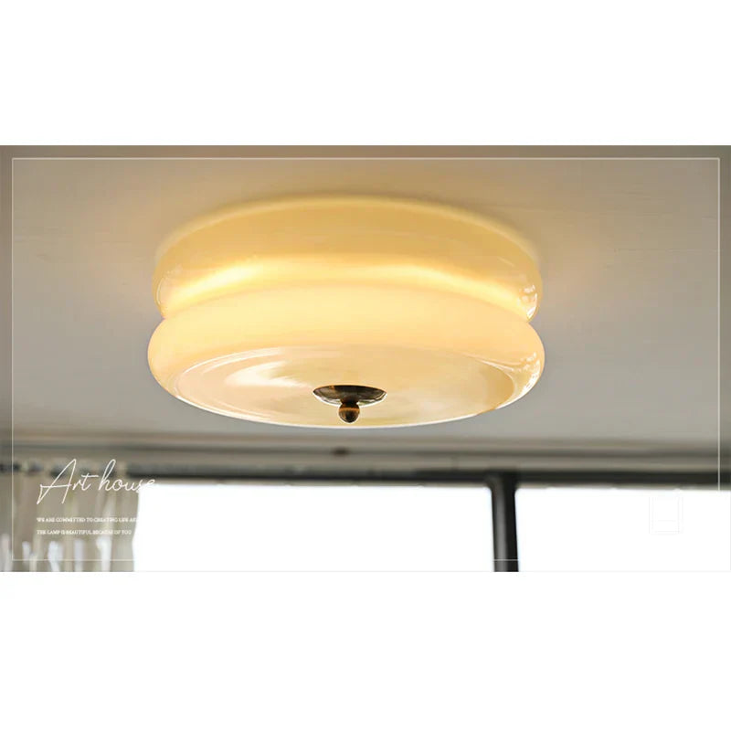 Danish ceiling light in Bauhaus style - Elegant aura lamp for living room & bedroom | Bowlift