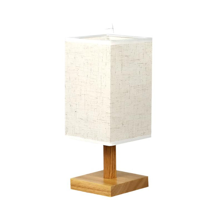 USB Table Lamp with Fabric Shade – Modern LED Nightstand Lamp for Bedroom & Office | Bowlift