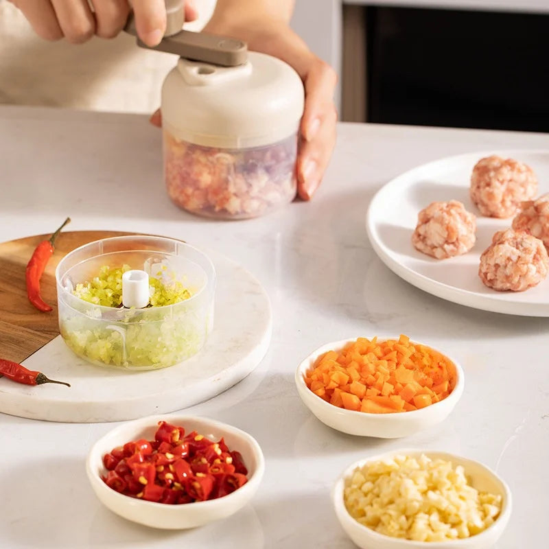 BowLift | Manual food grinder with a button for quick chopping and grinding