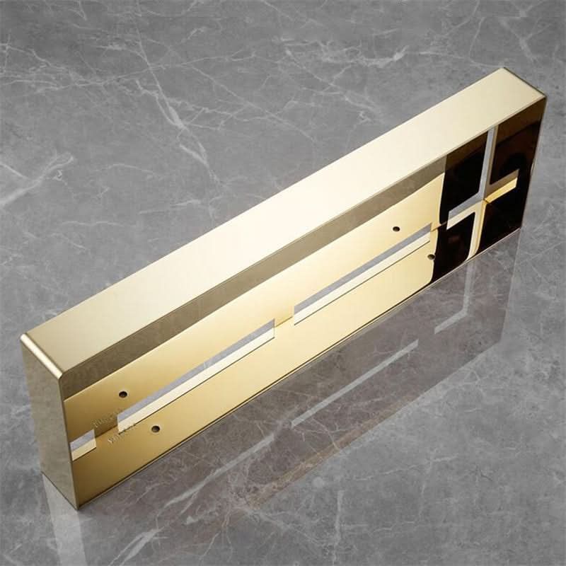 BowLift | ShowerRack - Golden bathroom shelf with hooks