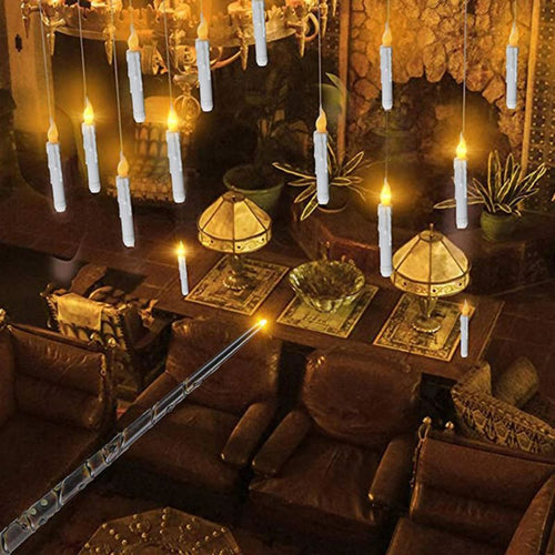 HALLOWEEN DECORATION CANDLES - 20PCS FLOATING CANDLES WITH WAND REMOTE - Bowlift