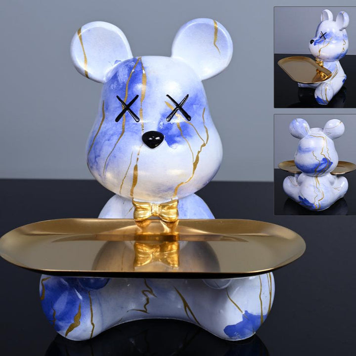 BowLift | Decorative Bear with Tray for Modern Spaces