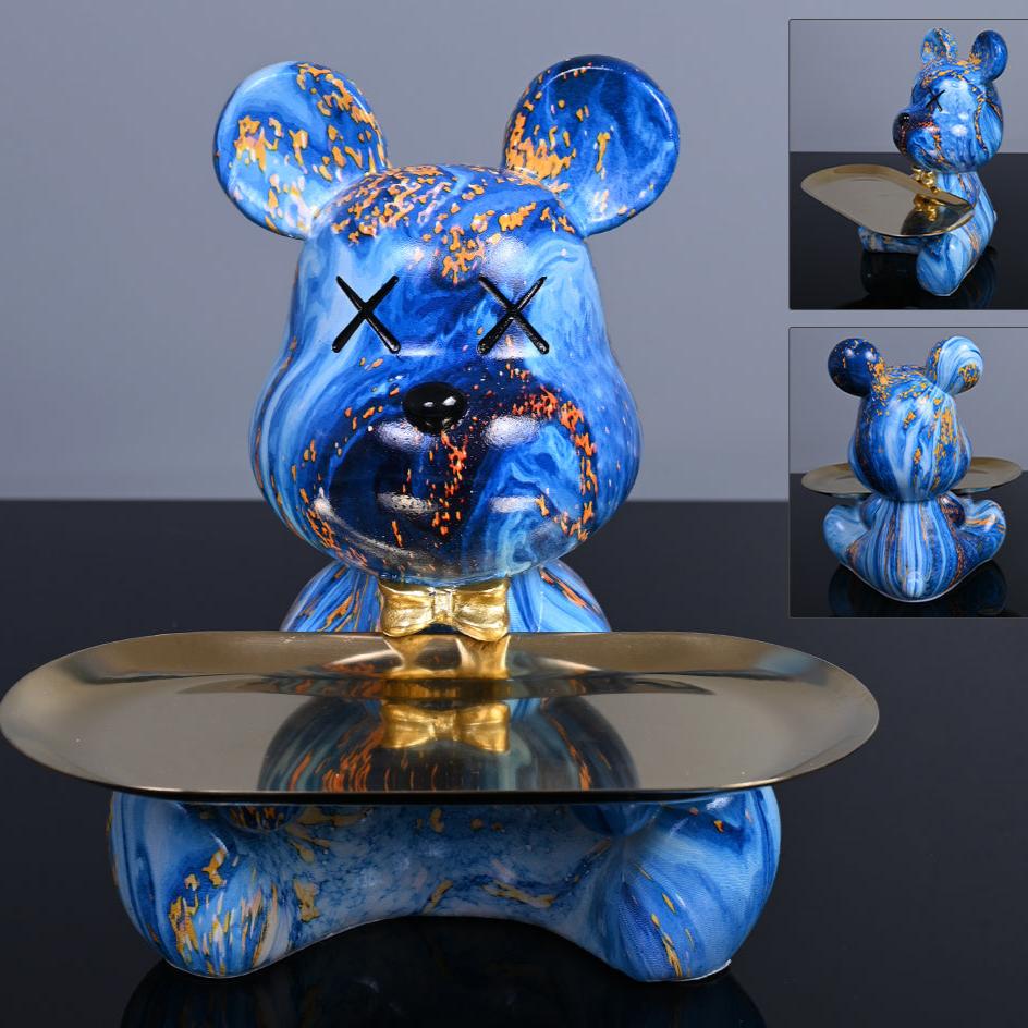 BowLift | Decorative Bear with Tray for Modern Spaces