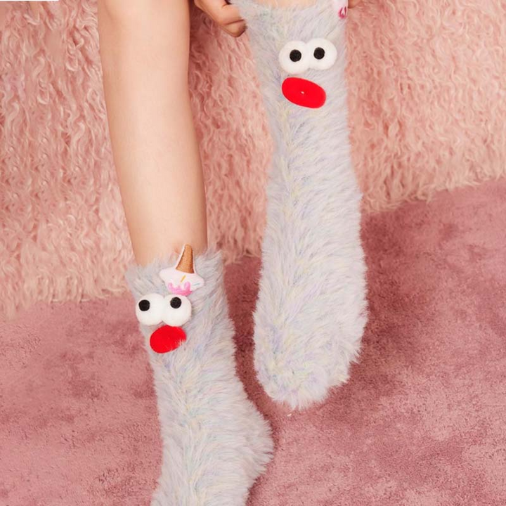 Cozy & fun plush socks | Bowlift