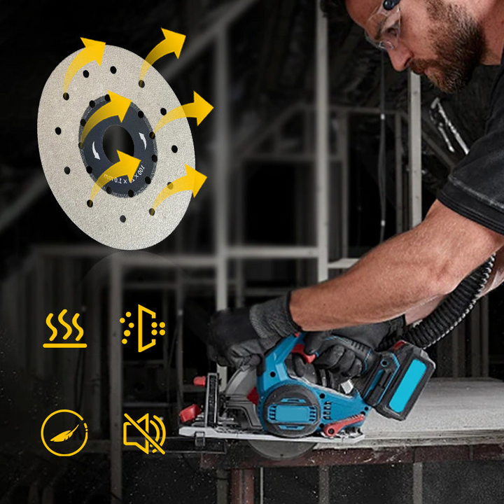 Porous, widened cutting blade | Smooth and precise cuts | Bowlift