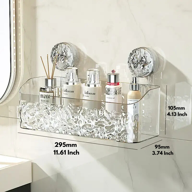 Practical wall shelf | Drill-free storage in the bathroom | Bowlift