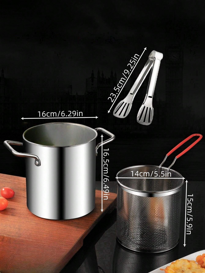 Stainless Steel Deep Fryer | Enjoy Crispy Foods with Less Oil | Bowlift