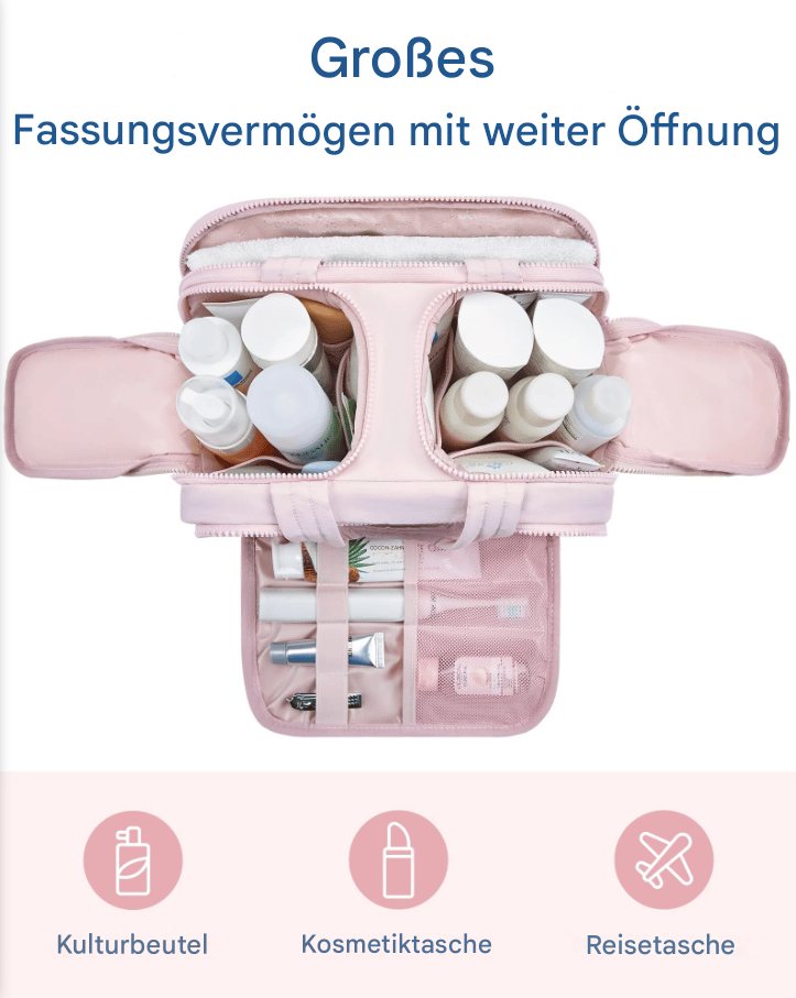 Multipurpose Toilet Bag | Soft, Spacious, 4-in-1 Organizer | Bowlift