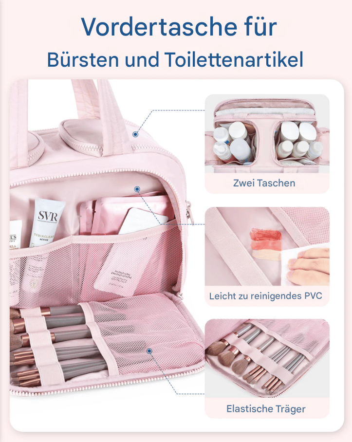 Multipurpose Toilet Bag | Soft, Spacious, 4-in-1 Organizer | Bowlift