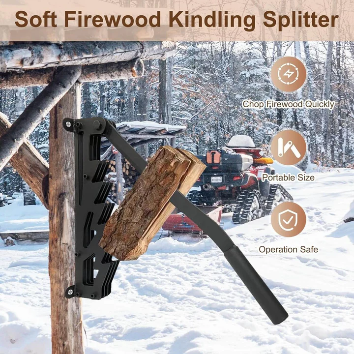 BowLift | Wall Mounted Firewood Kindling Splitter