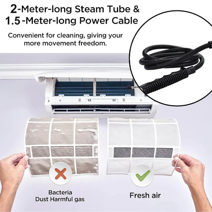BowLift | 2500W High Pressure Steam Cleaner with Gloves