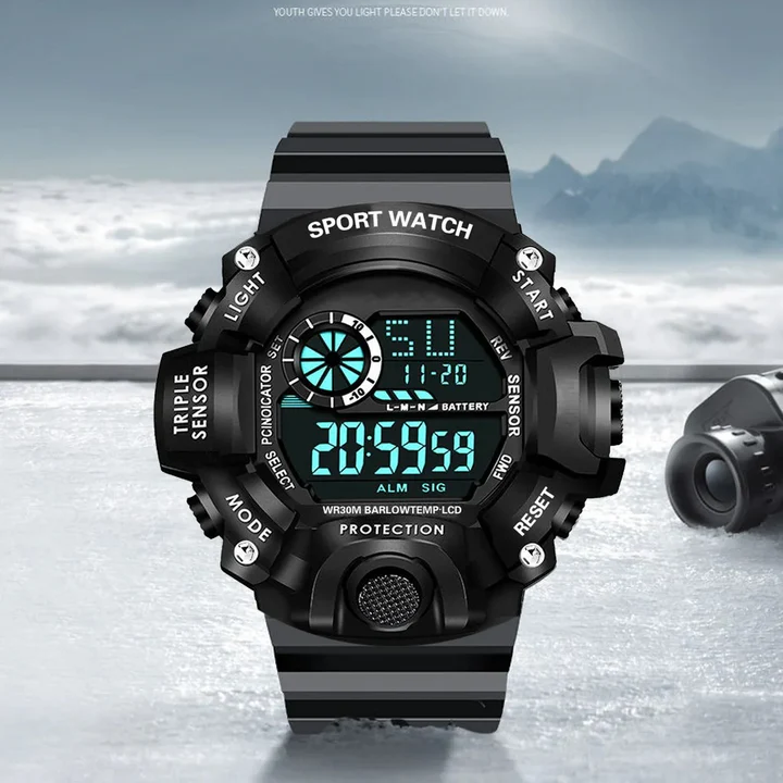 BowLift | Men's Digital Sports Watch