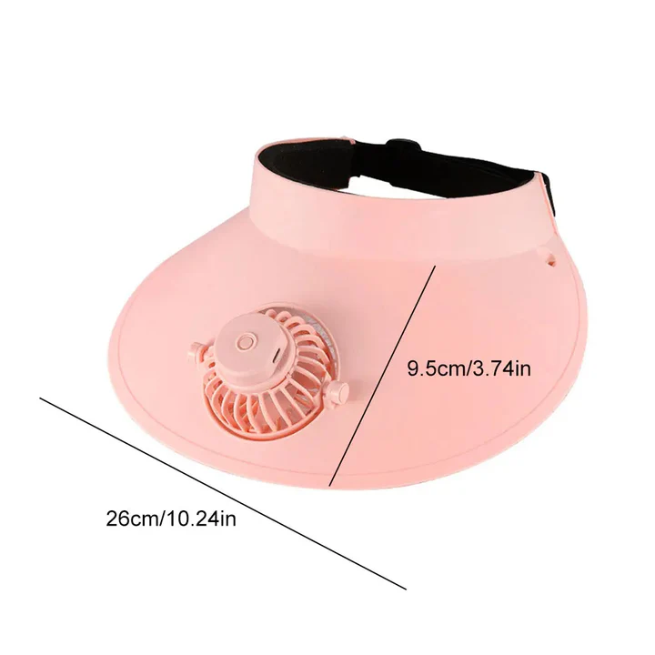 BowLift | Sun Visor Hat with Cooling Fan